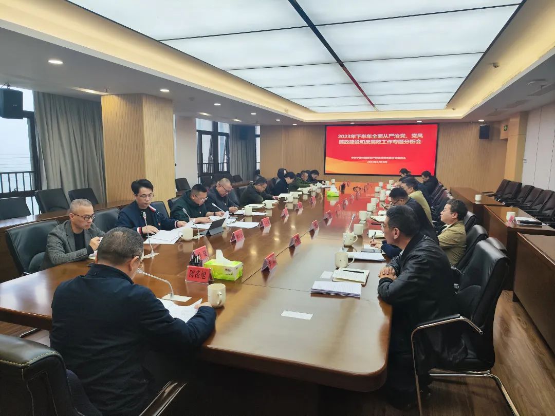 寧德市國(guó)投公司召開(kāi)2023年下半年全面從嚴(yán)治黨、黨風(fēng)廉政建設(shè)和反腐敗工作專題分析會(huì)